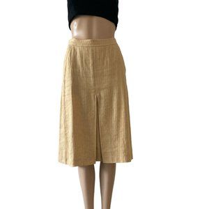 Piazza Sempione Size 44 Made in Italy Linen Blend Skirt